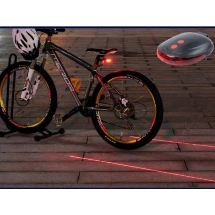 Lazer Güvenlik Şeritli Bisiklet Stop Lambası (5365)