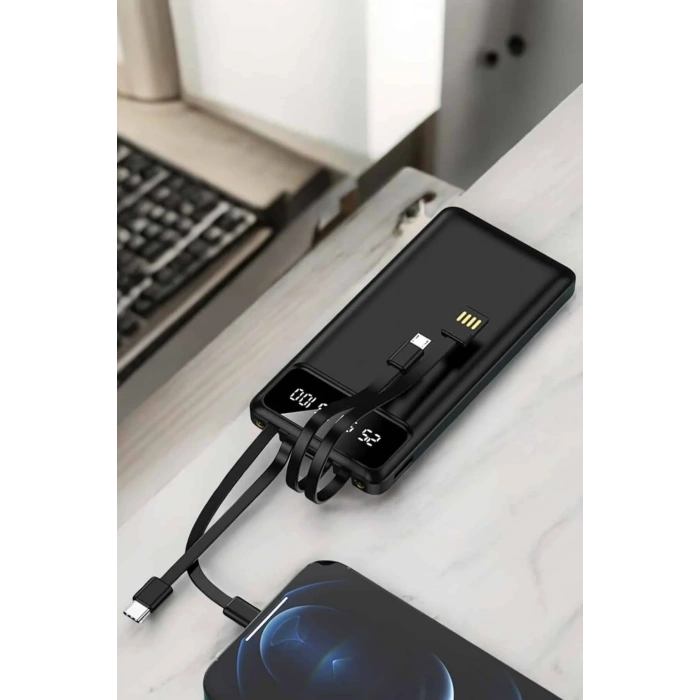 Lcd Ekranlı 20.000mah Powerbank Usb Lightning Type-c Uyumlu