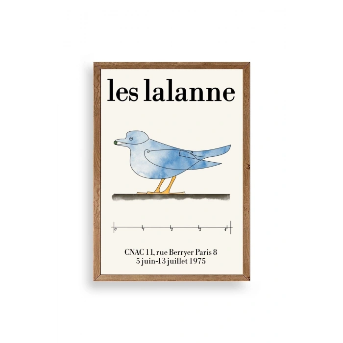 Les Lalanne Ahşap Çerçeveli Tablo 17 x 23