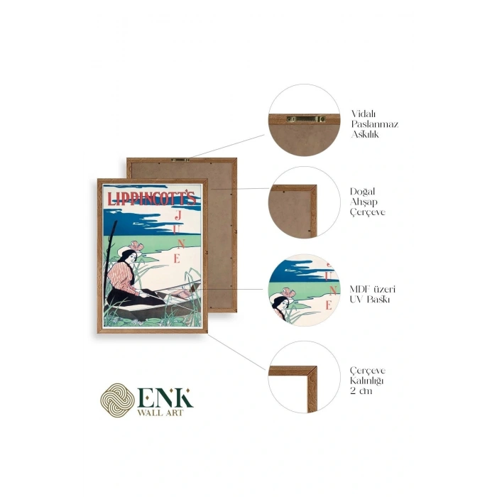 Lippincotts Ahşap Çerçeveli Tablo 50 x 70