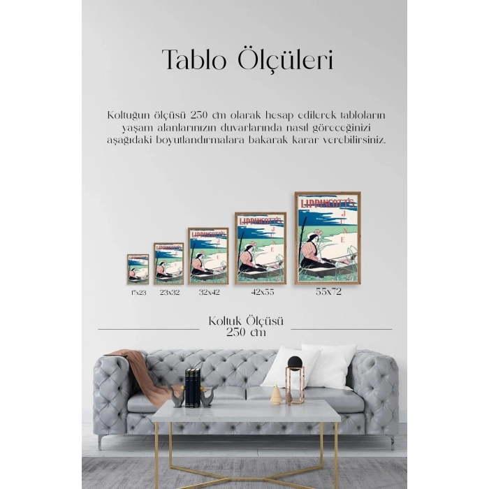 Lippincotts Ahşap Çerçeveli Tablo 50 x 70