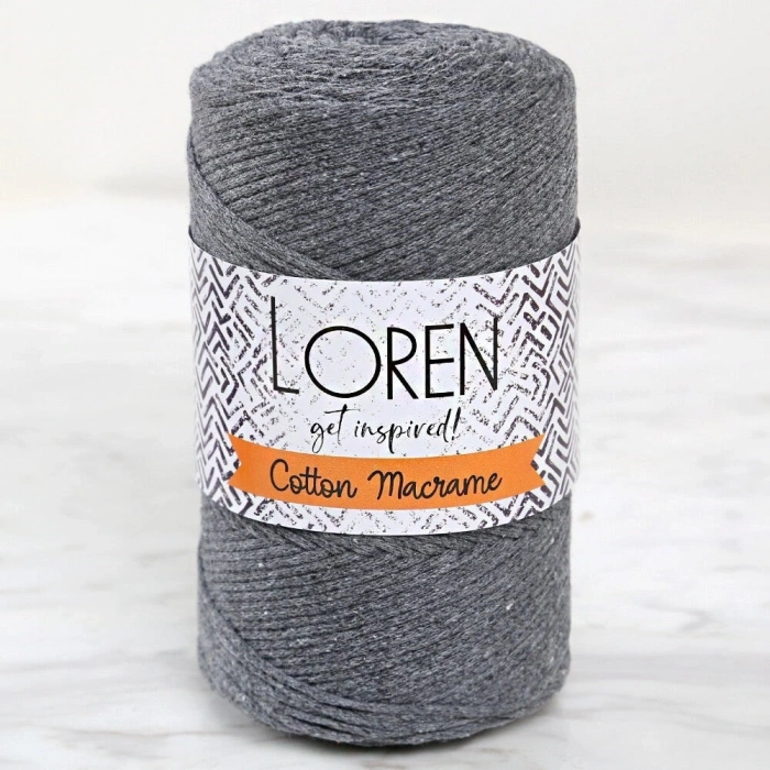 Loren Cotton Macrame Gray - R081 - 34358