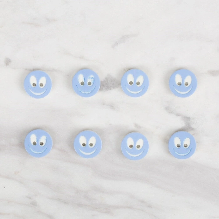 Loren Crafts 8 li gülen yüz açık mavi - 525