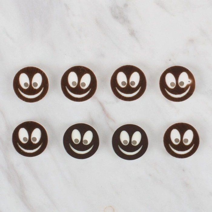 Loren Crafts 8 li gülen yüz koyu kahve - 517