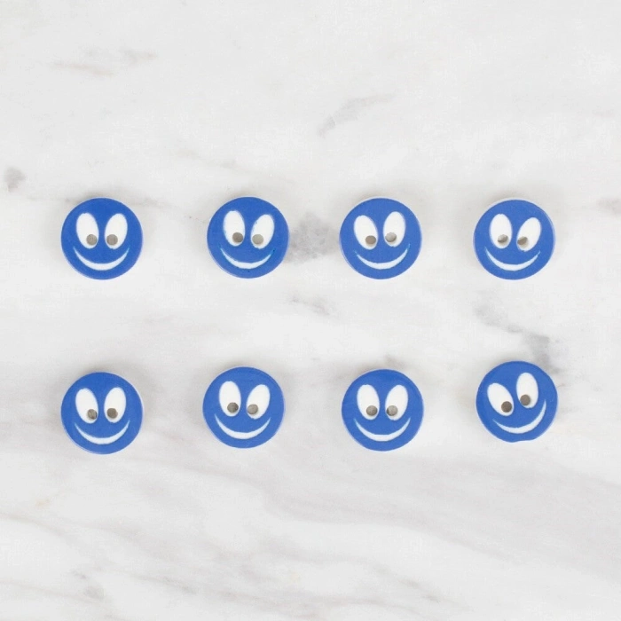 Loren Crafts 8 li gülen yüz mavi - 524