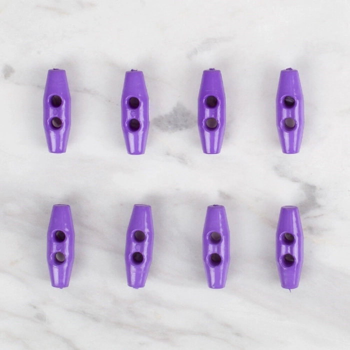 Loren Crafts 8 li mor çoban düğme - 108