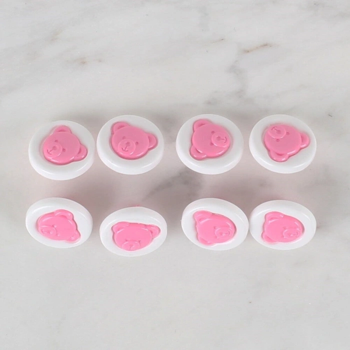 Loren Crafts 8 li Pembe Düğme - 625