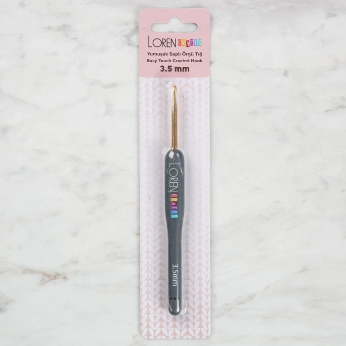 Loren Crafts Altın Uçlu Yumuşak Saplı Yün Tığ LRN