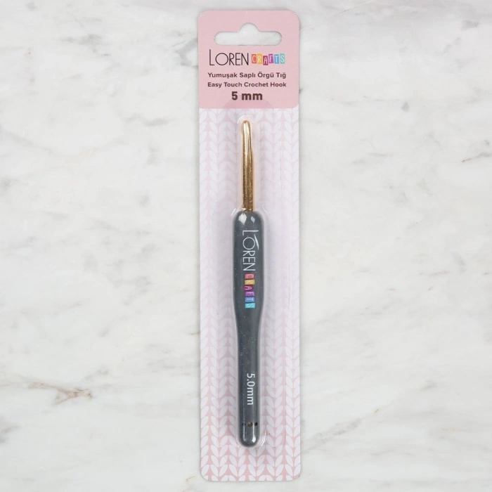 Loren Crafts Altın Uçlu Yumuşak Saplı Yün Tığ LRN