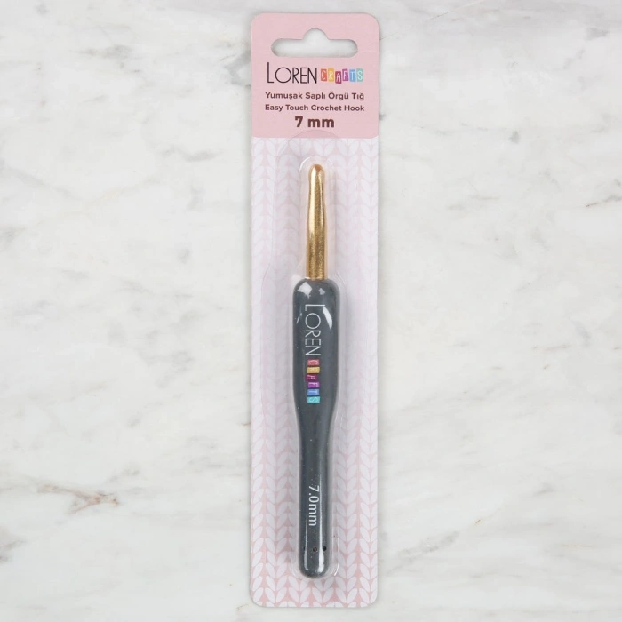 Loren Crafts Altın Uçlu Yumuşak Saplı Yün Tığ LRN