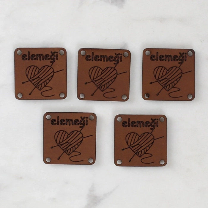 Loren Crafts Leather Patch with Figure 5 Pieces - 1566