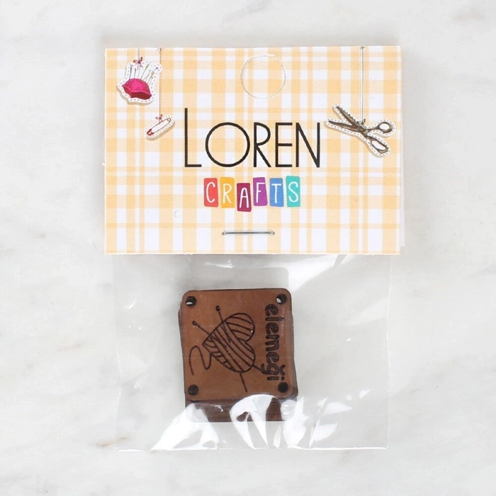 Loren Crafts Leather Patch with Figure 5 Pieces - 1566