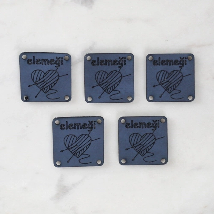 Loren Crafts Leather Emblem 5 Pieces - 1567