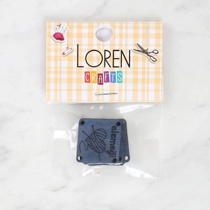 Loren Crafts Leather Emblem 5 Pieces - 1567