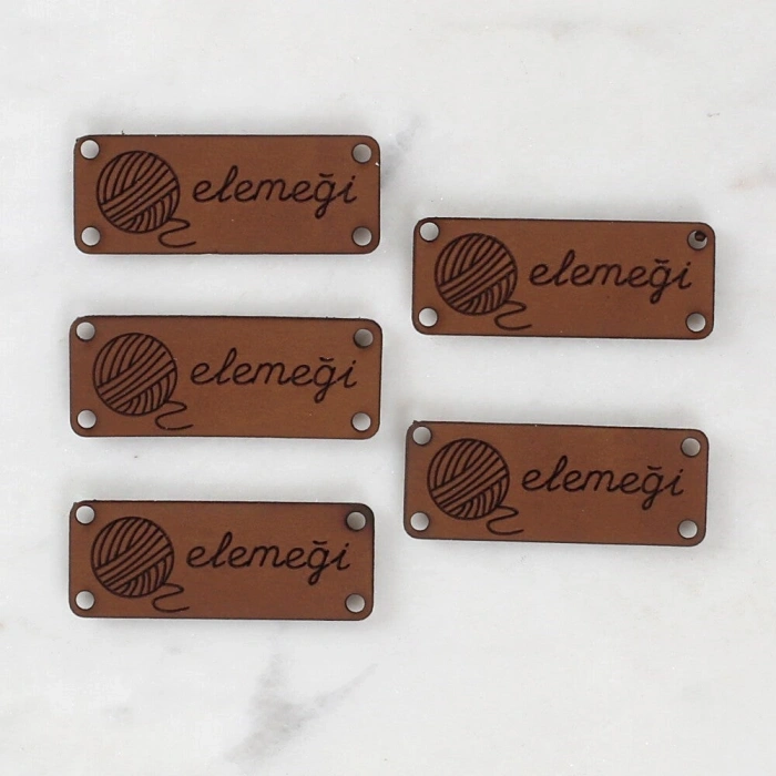 Loren Crafts Die-Cut Leather Patch 5 Pieces - 1584