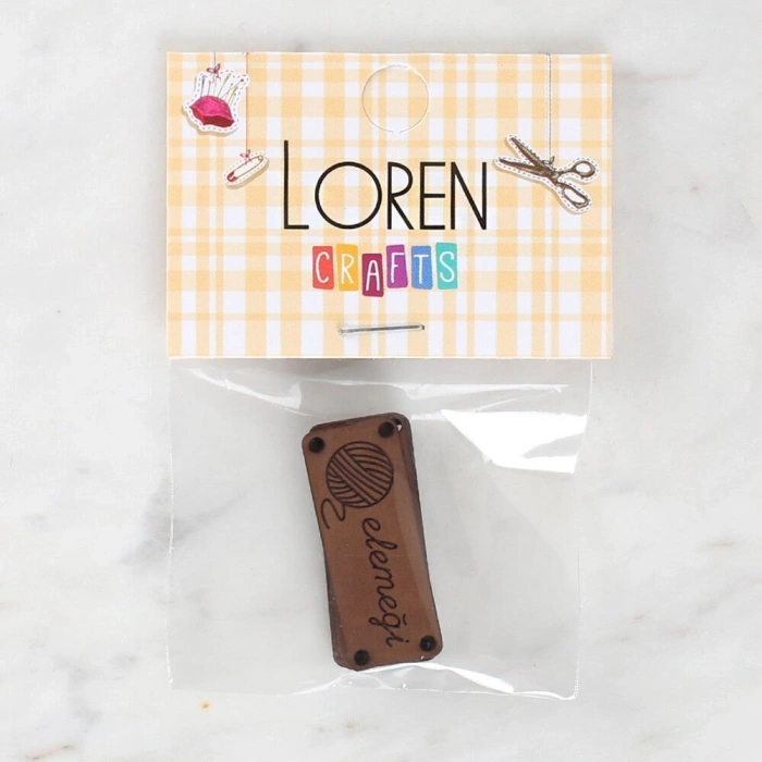 Loren Crafts Die-Cut Leather Patch 5 Pieces - 1584