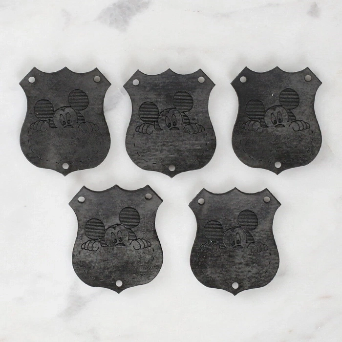 Loren Crafts Figured Leather Patch 5 Pieces - 1576