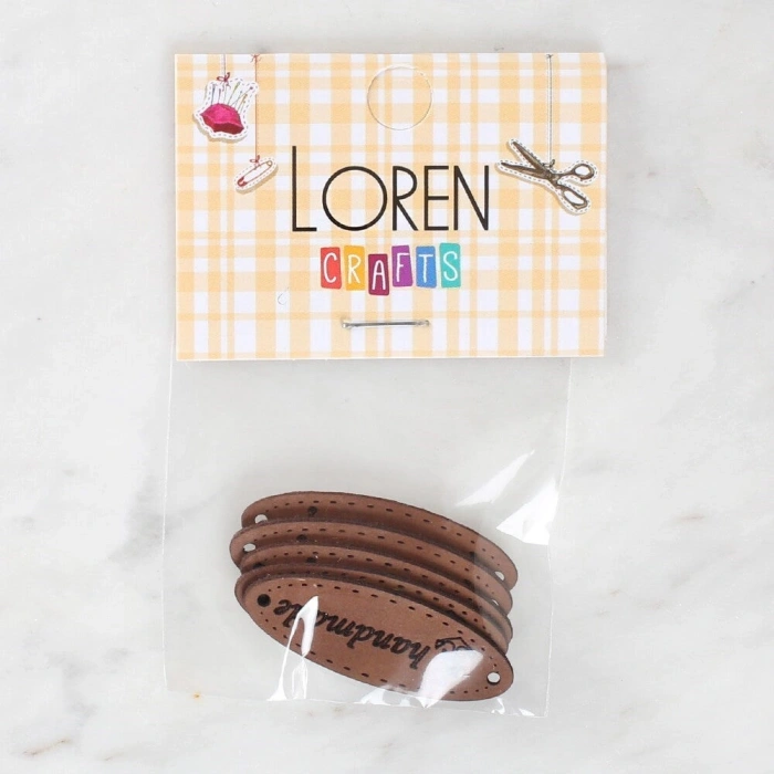 Loren Crafts Handmade Leather Patch 5 Pieces - 1546
