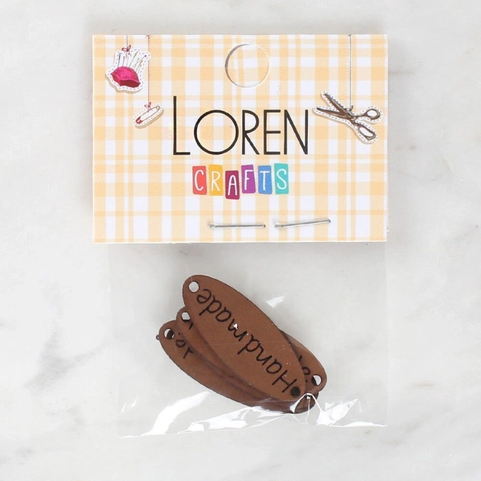 Loren Crafts Handmade Leather Patch 5 Pieces - 1550