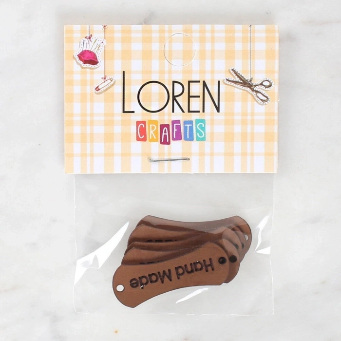 Loren Crafts Handmade Leather Patch 5 Pieces - 1551