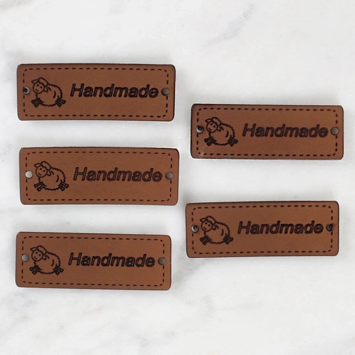 Loren Crafts Handmade Leather Patch 5 Pieces - 1554