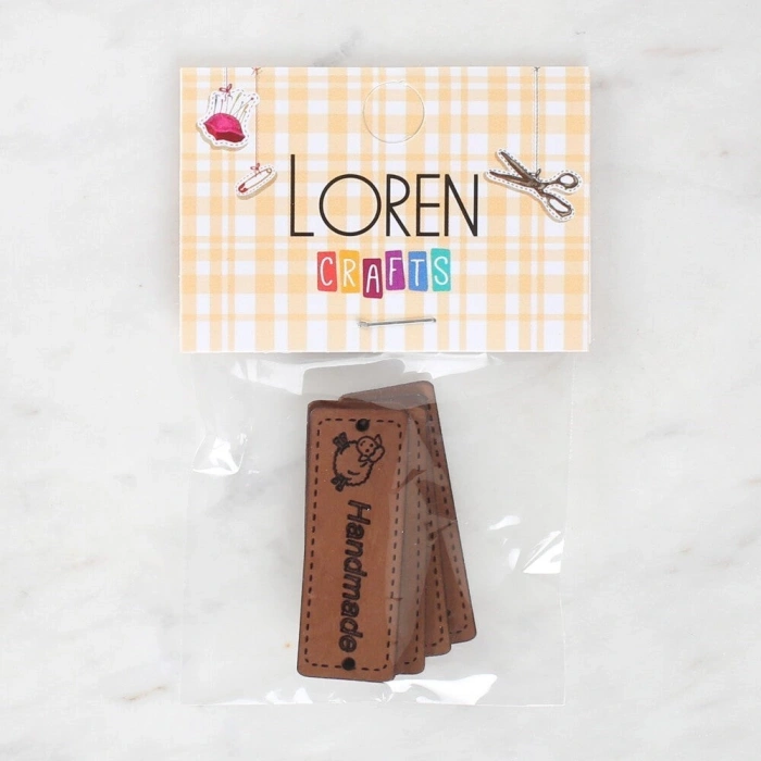 Loren Crafts Handmade Leather Patch 5 Pieces - 1554