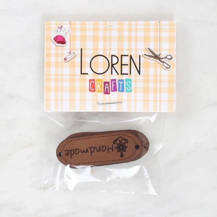 Loren Crafts Handmade Leather Patch 5 Pieces - 1592