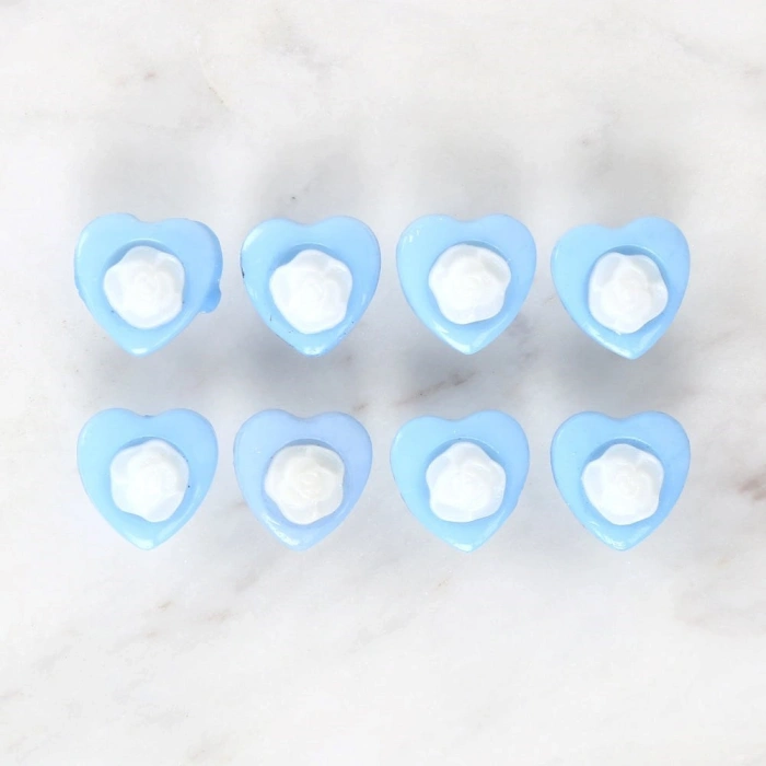 Loren Crafts Mavi 8li Düğme - 3050