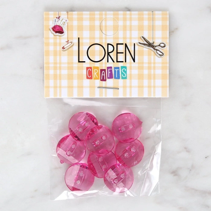 Loren Crafts Mor 8li Düğme - 3061