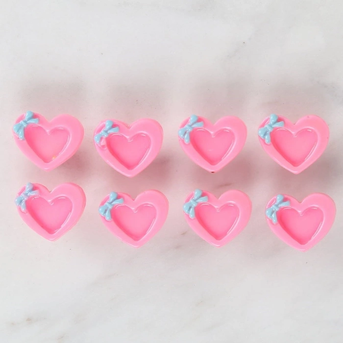 Loren Crafts Pembe 8li Düğme - 3016