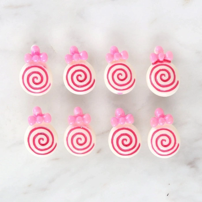 Loren Crafts Pembe 8li Düğme - 3028