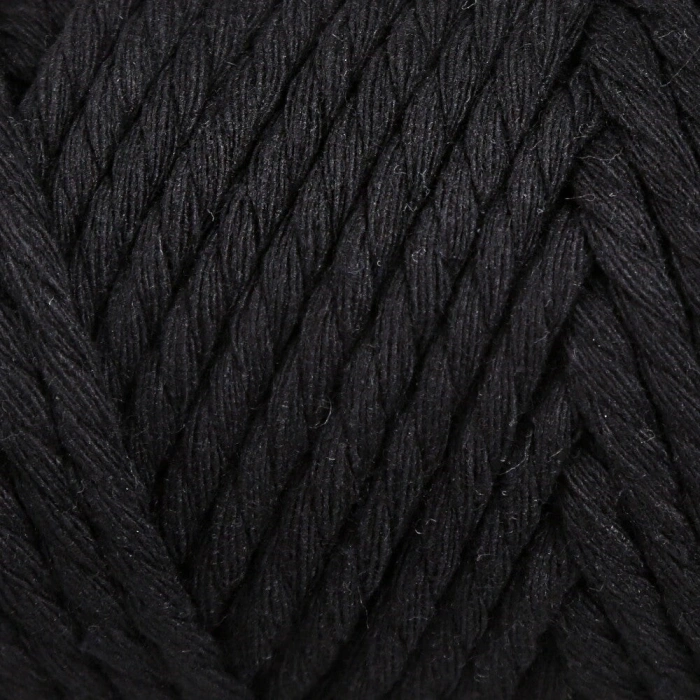 Loren Decor 3 Büküm Makrome İpi Siyah - L006