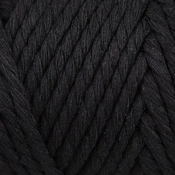 Loren Decor 3 Büküm Makrome İpi Siyah - L006