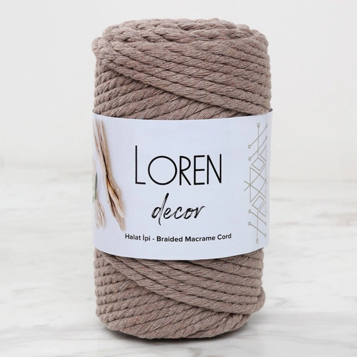 Loren Decor 3 Büküm Makrome İpi Vizon  - L143