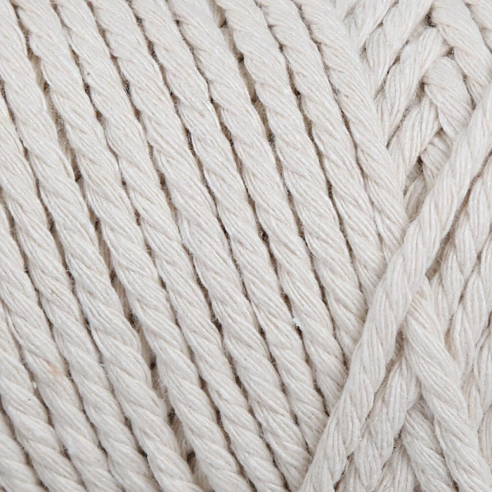 Loren Decor Slim 3 Büküm Makrome İpi Krem - L002