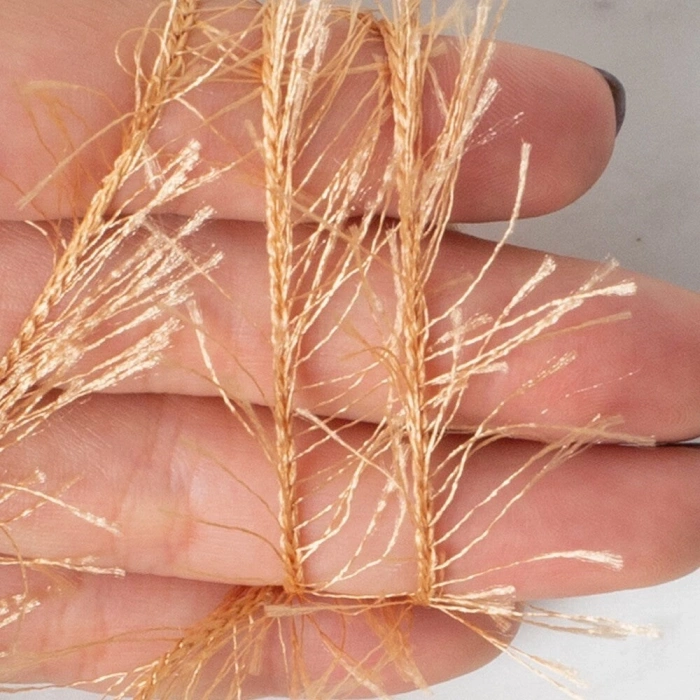 Loren Furry Beige Boucle Yarn - RF0054 - 34061