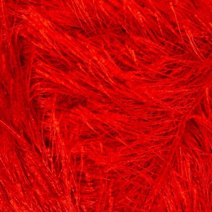 Loren Furry Red Hand Knitting Yarn - RF025 - 34053