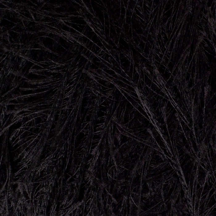 Loren Furry Black Knitting Yarn - RF1001 - 34066