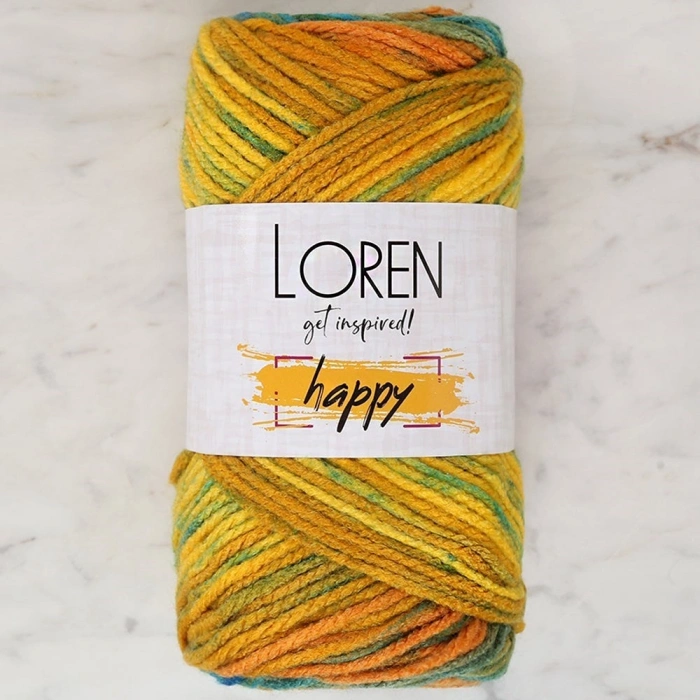 Loren Happy Variegated Hand Knitting Yarn - RH005 - 34290