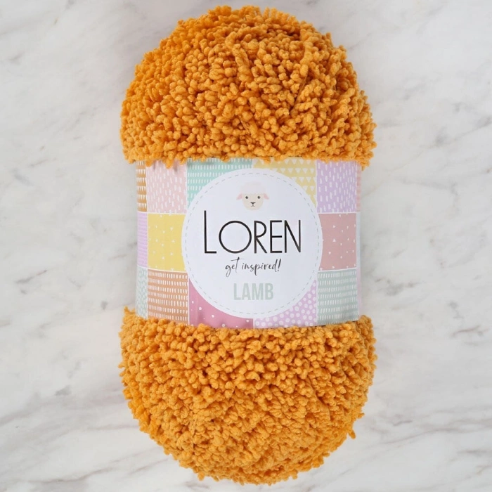 Loren Lamb Mustard Hand Knitting Yarn - R045