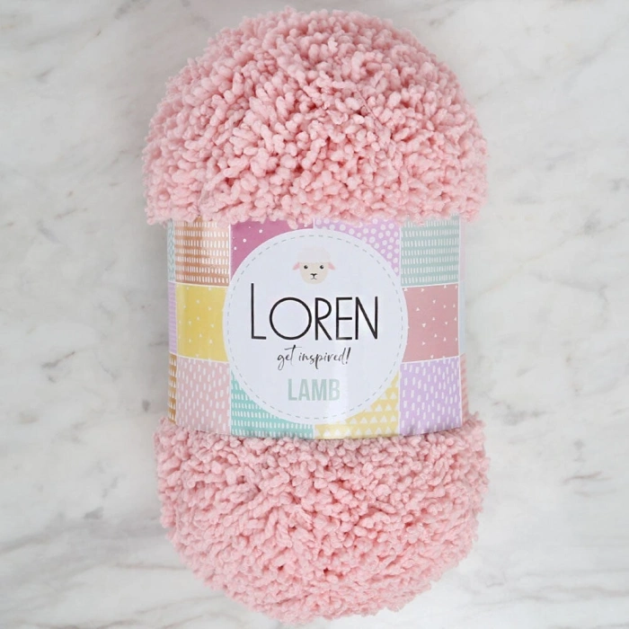 Loren Lamb Pink Hand Knitting Yarn - R079