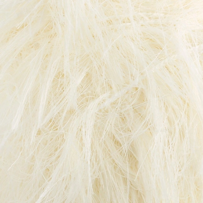 Loren Luna Rabbit Feather Cream Knitting Yarn - R083 - 34005