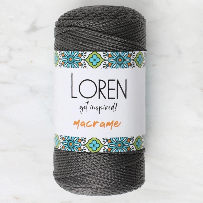 Loren Macrame Smoke Hand Knitting Cord - RM 067 - 34341