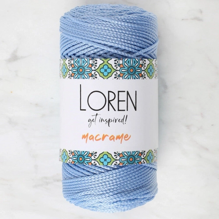 Loren Macrame Blue Hand Knitting Yarn - RM 0220 - 34350
