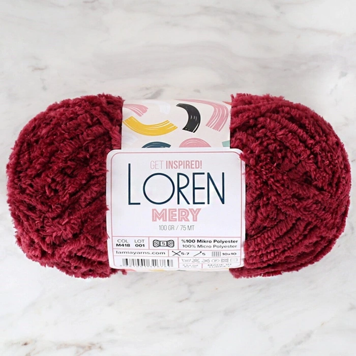 Loren Wool Blend Hand Knitting Yarn - M418