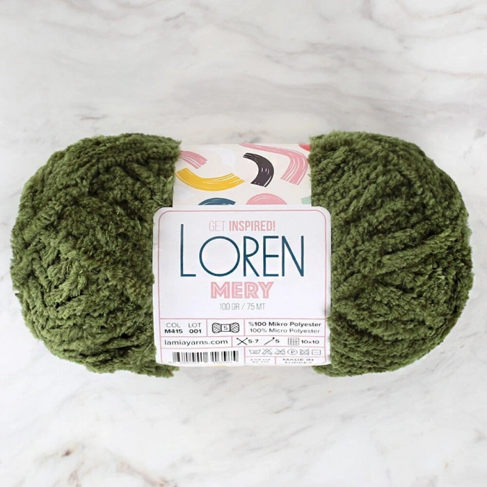 Loren Mery Yeşil El Örgü İpi - M415