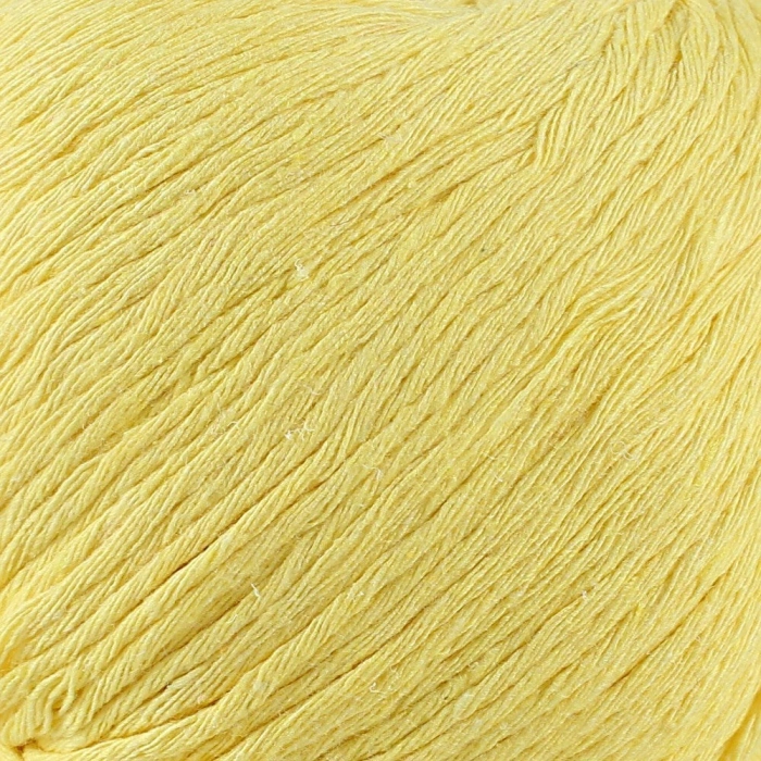 Loren Natural Cotton Pastel Yellow Hand Knitting Yarn - R086 - 33915