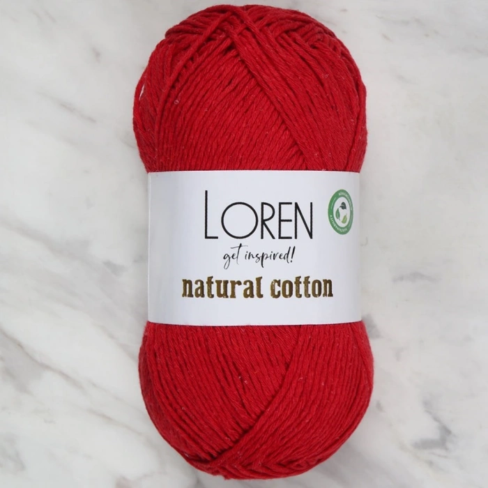 Loren Natural Cotton Vişne Çürüğü El Örgü İpi - R099 - 33912