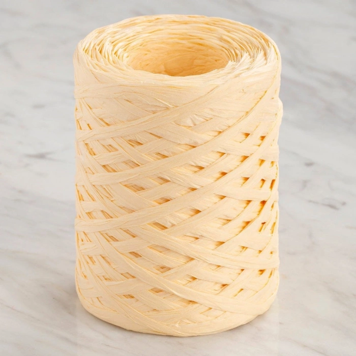 Loren Natural Raffia 90 gr Sarı Kağıt İp - 4