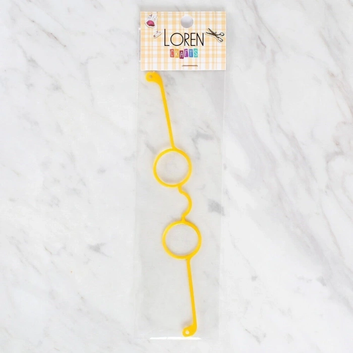 Loren Plastik Amigurumi Gözlük Sarı